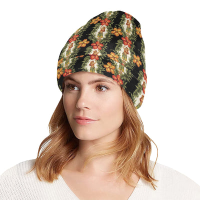 Hawaiian Flower Hula Hibiscus Print Unisex Beanie