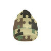 Puzzle Camo Pattern Print Design A03 Unisex Beanie