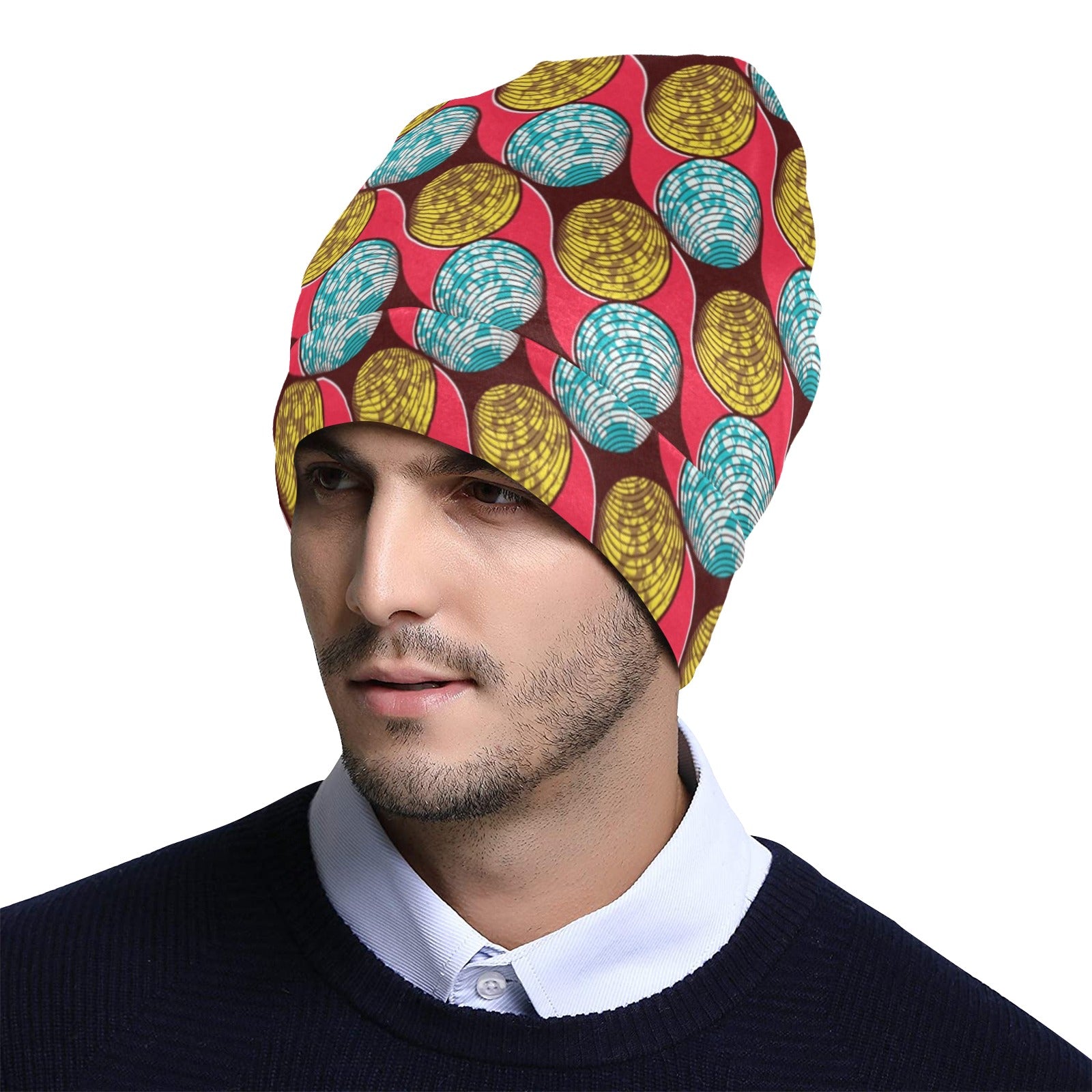 African Fashion Print Pattern Unisex Beanie