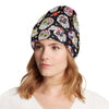 Sugar Skull Print Design LKS302 Unisex Beanie