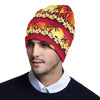 Hawaiian Tropical Sunset Hibiscus Print Unisex Beanie