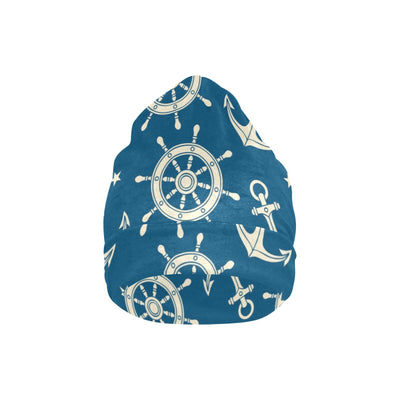 Anchor Pattern Print Design 01 Unisex Beanie