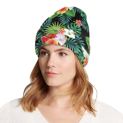 Hibiscus Hawaiian flower tropical Unisex Beanie