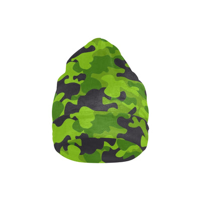 Green Kelly Camo Print Unisex Beanie