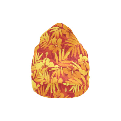 Hibiscus Summer Print Design LKS302 Unisex Beanie