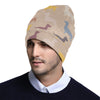 Dachshund Pattern Print Design 03 Unisex Beanie