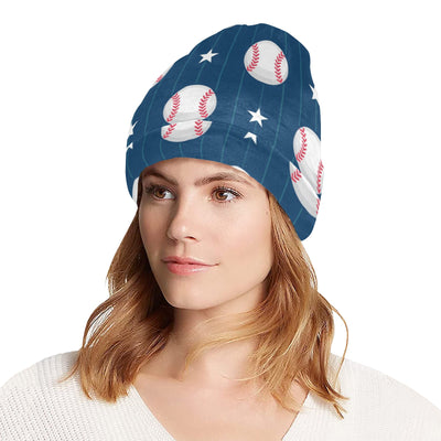 Baseball Star Print Pattern Unisex Beanie