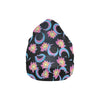 Lotus with Moon Pink Print Themed Unisex Beanie