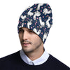 Alpaca Heart Star Design Themed Print Unisex Beanie