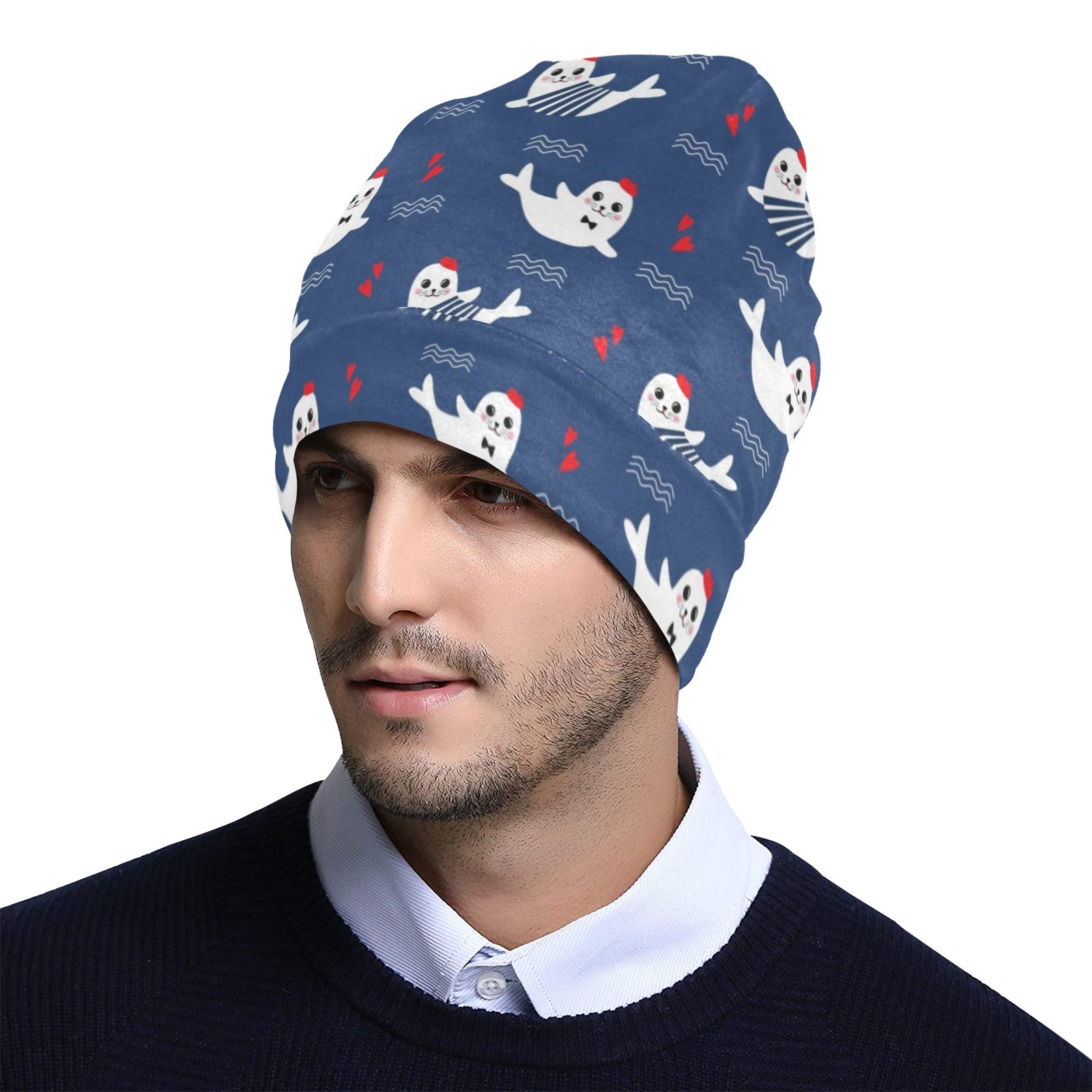 Sea Lion Print Design LKS403 Unisex Beanie