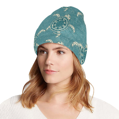 Sea Turtle Pattern Print Design T02 Unisex Beanie