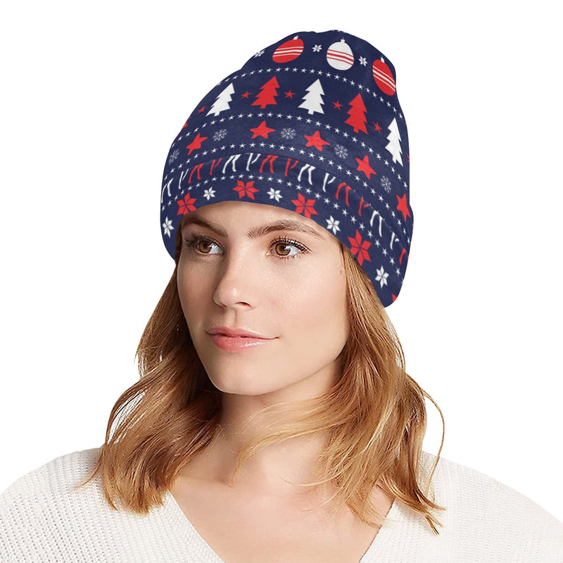 Reindeer Print Design LKS404 Unisex Beanie