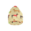 Dachshund Pattern Print Design 06 Unisex Beanie