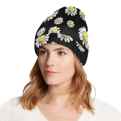 Daisy Pattern Print Design DS01 Unisex Beanie