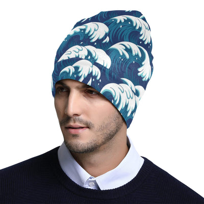 Ocean Wave Pattern Print Unisex Beanie