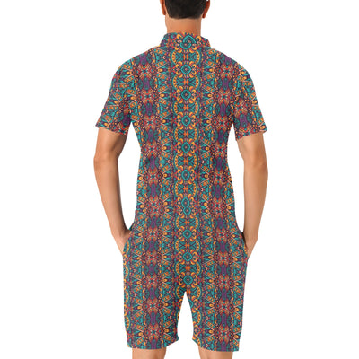 Ethnic Style Print Pattern Men's Romper