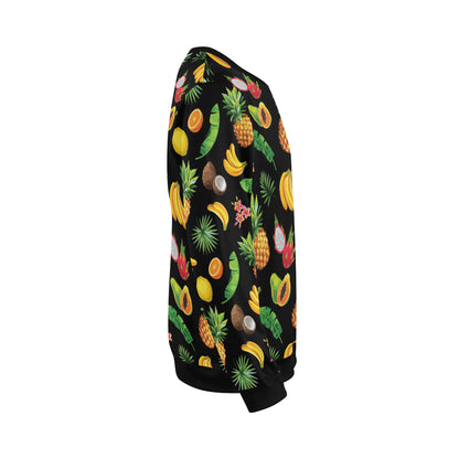 Tropical Fruits Pattern Print Design TF03 Men Long Sleeve Sweatshirt