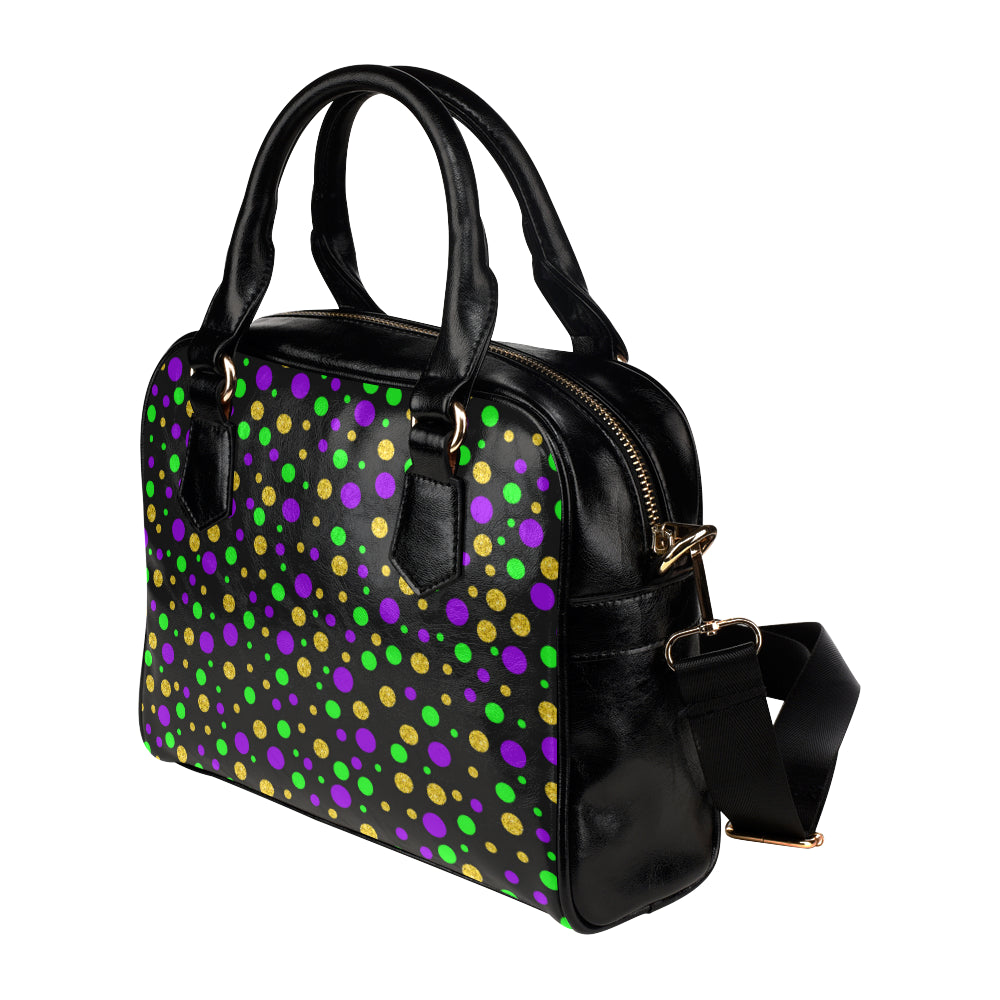 Mardi Gras Pattern Print Design 07 Shoulder Handbag