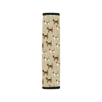 Beagle Pattern Print Design 01 Car Seat Belt Cover