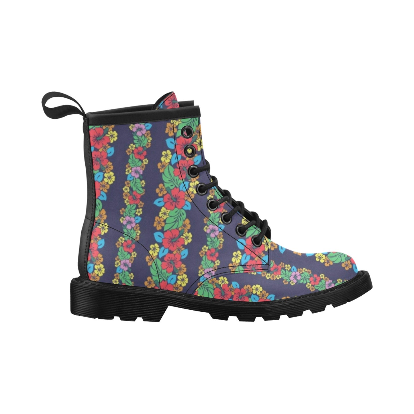 Hawaiian Themed Pattern Print Design H03 Women's Boots