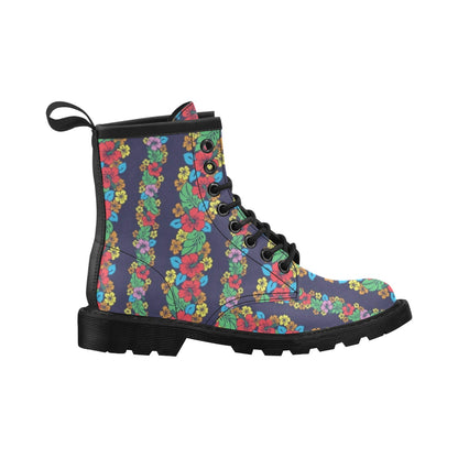Hawaiian Themed Pattern Print Design H03 Women's Boots