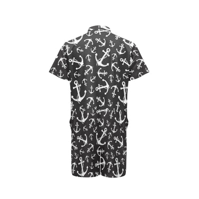 Anchor Black White Men's Romper