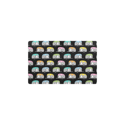 Camper Pattern Camping Themed No 2 Print Kitchen Mat