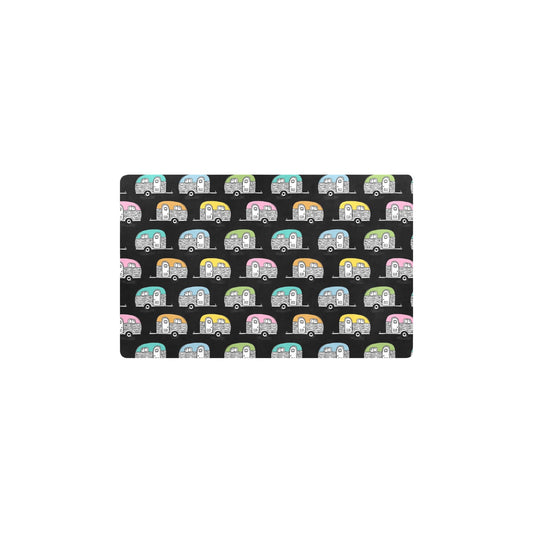 Camper Pattern Camping Themed No 2 Print Kitchen Mat
