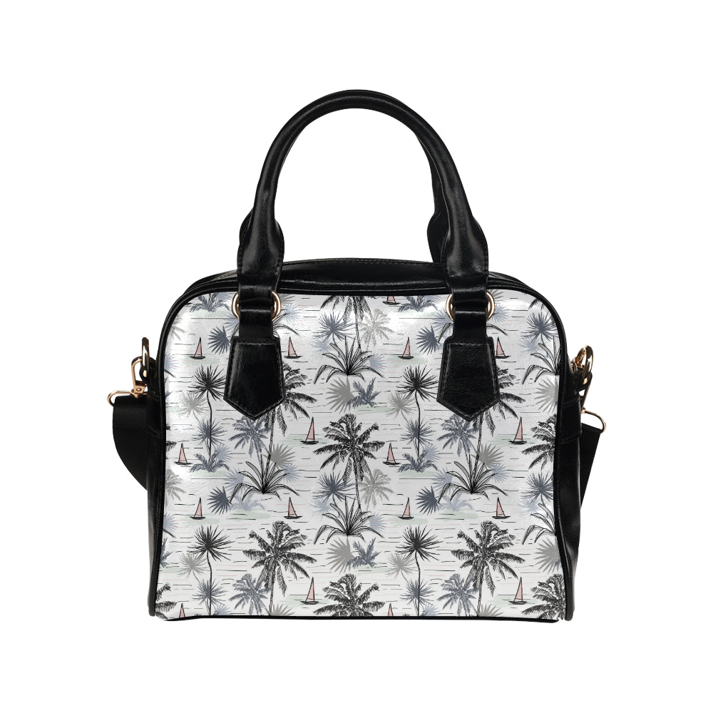 Pacific island Pattern Print Design A04 Shoulder Handbag