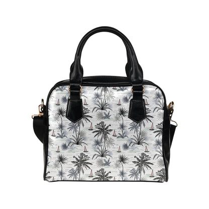 Pacific island Pattern Print Design A04 Shoulder Handbag