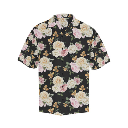 Rose Pattern Print Design A01 Men's Hawaiian Shirt