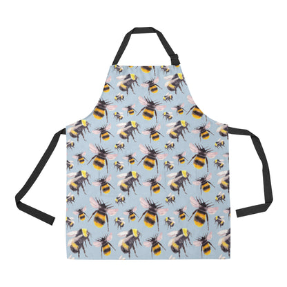 Bee Pattern Print Design BEE08 Apron with Pocket