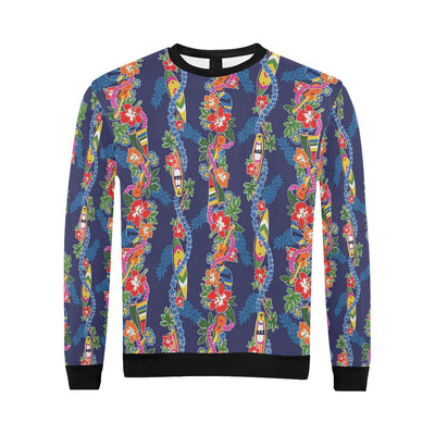 Hawaiian Themed Pattern Print Design H04 Men Long Sleeve Sweatshirt