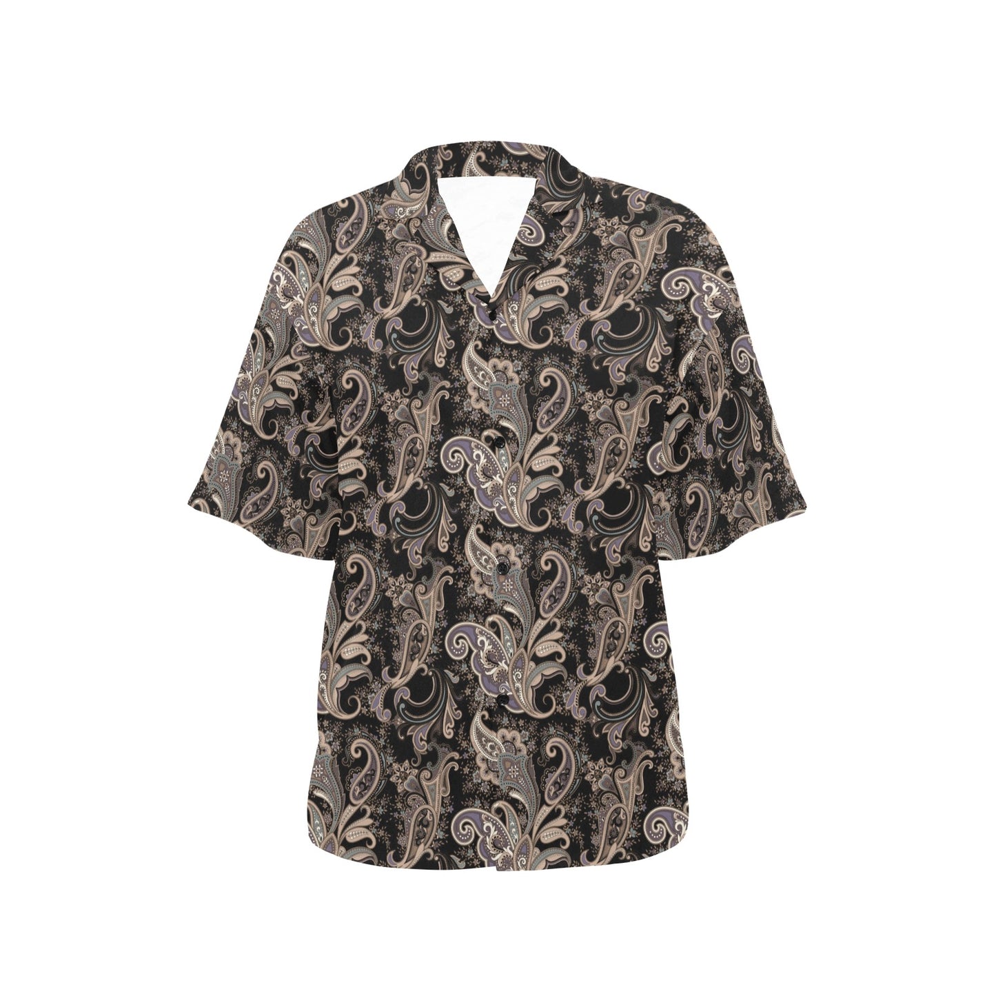 Paisley Mandala Design Print Women's Hawaiian Shirt