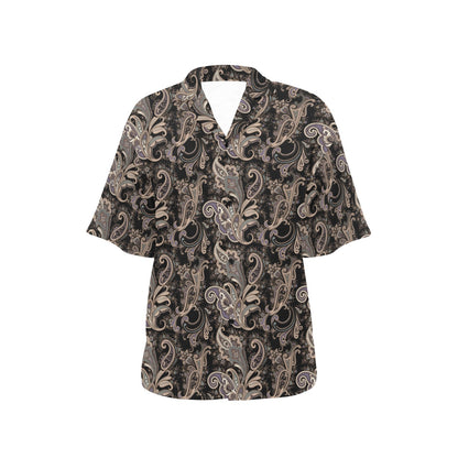 Paisley Mandala Design Print Women's Hawaiian Shirt
