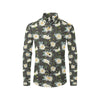 Daisy Pattern Print Design DS08 Men's Long Sleeve Shirt