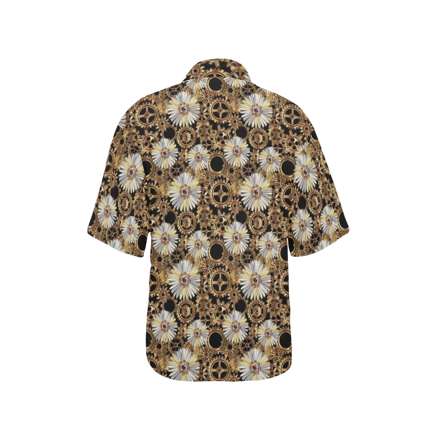 Steampunk Print Design LKS305 Women's Hawaiian Shirt