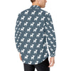 Chihuahua Pattern Print Design 03 Men's Long Sleeve Shirt