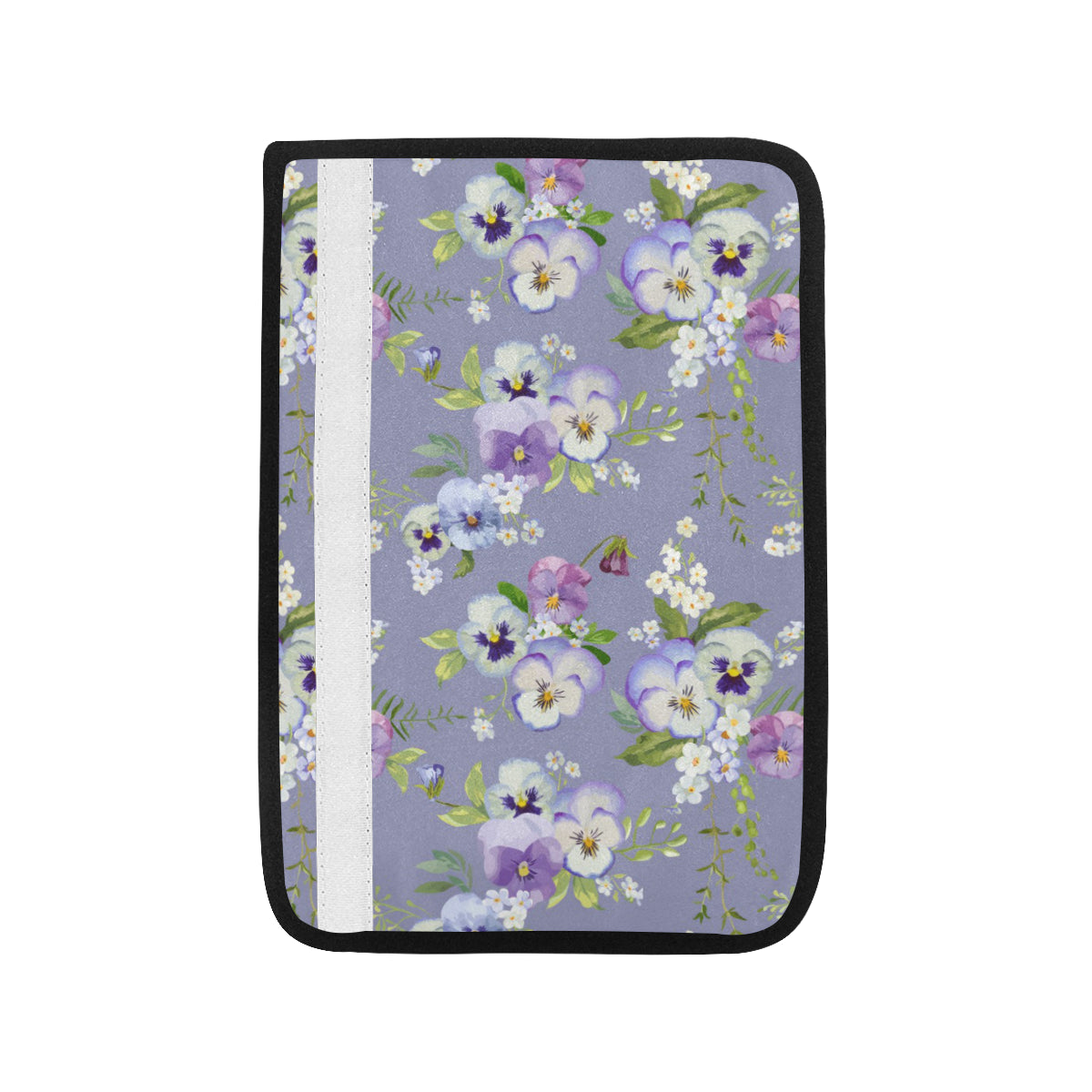 Pansy Pattern Print Design PS05 Car Seat Belt Cover