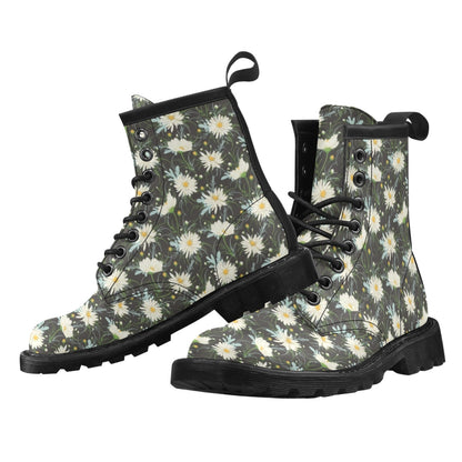 Daisy Pattern Print Design DS08 Women's Boots