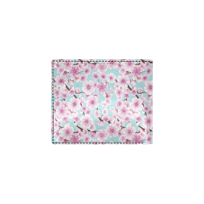 Cherry Blossom Pattern Print Design 01 Men's ID Card Wallet