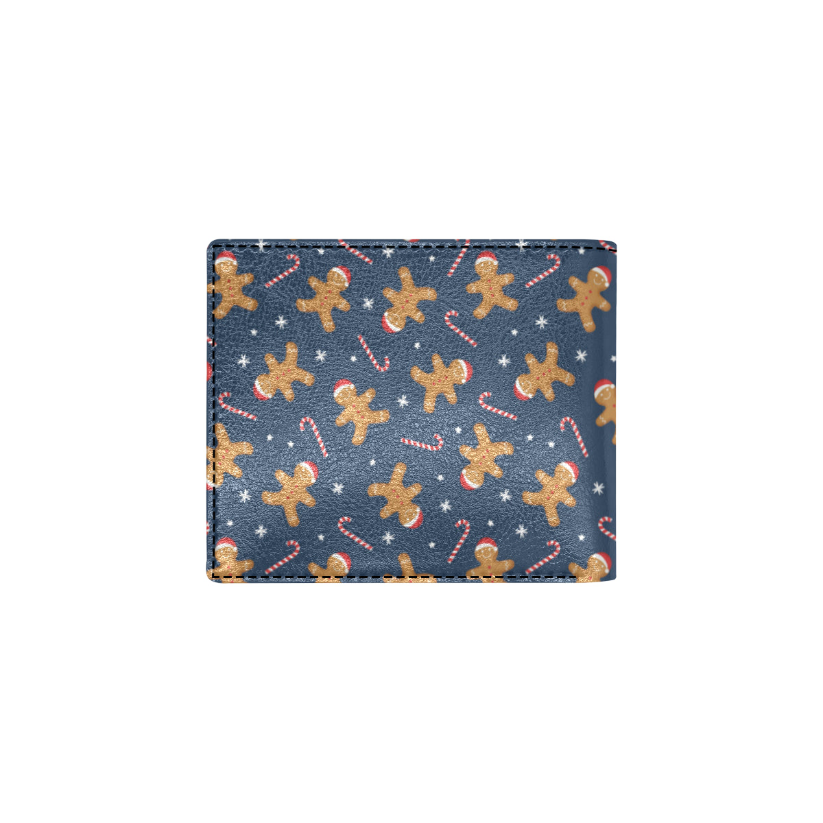 Gingerbread Pattern Print Design 01 Men's ID Card Wallet