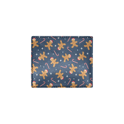 Gingerbread Pattern Print Design 01 Men's ID Card Wallet