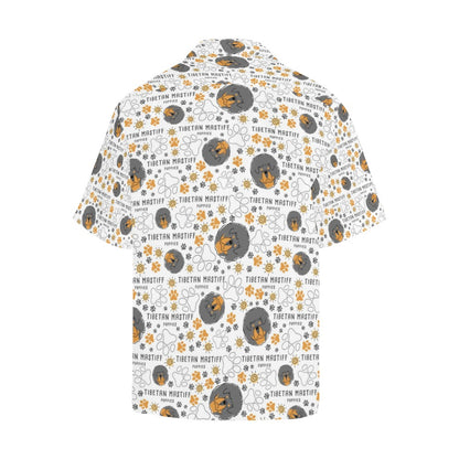 Tibetan Mastiffs Print Design LKS302 Men's Hawaiian Shirt