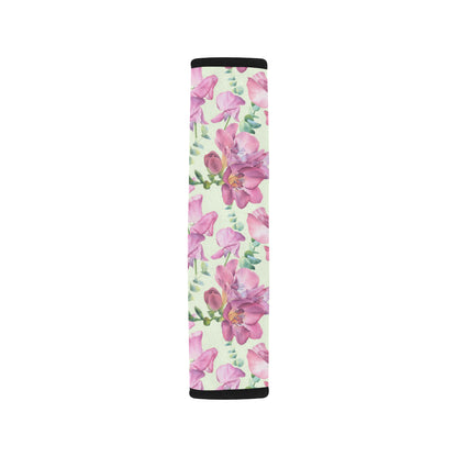 Peony Pattern Print Design PE011 Car Seat Belt Cover
