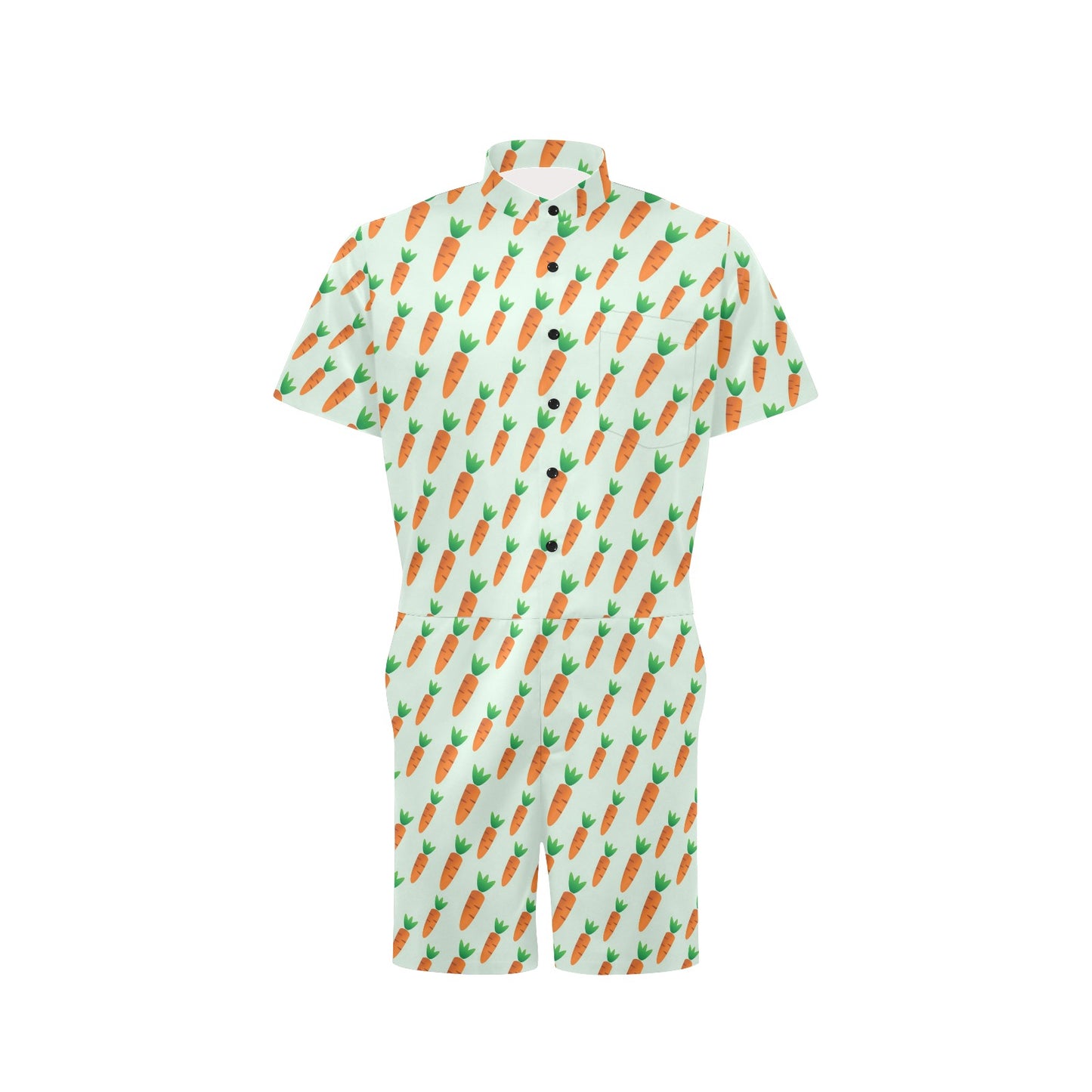 Carrot Pattern Print Design 05 Men's Romper