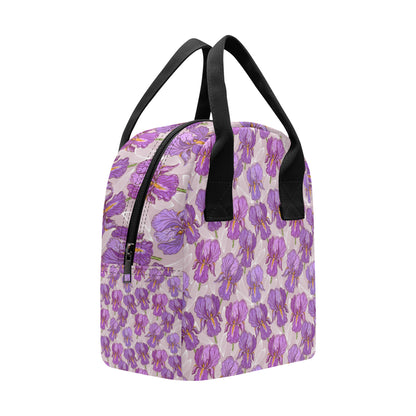 Iris Pattern Print Design IR05 Insulated Lunch Bag