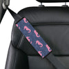 SeaHorse Pink Pattern Print Design 02 Car Seat Belt Cover