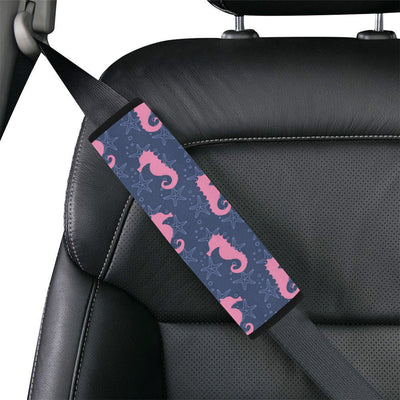 SeaHorse Pink Pattern Print Design 02 Car Seat Belt Cover