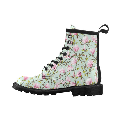 Magnolia Pattern Print Design MAG04 Women's Boots
